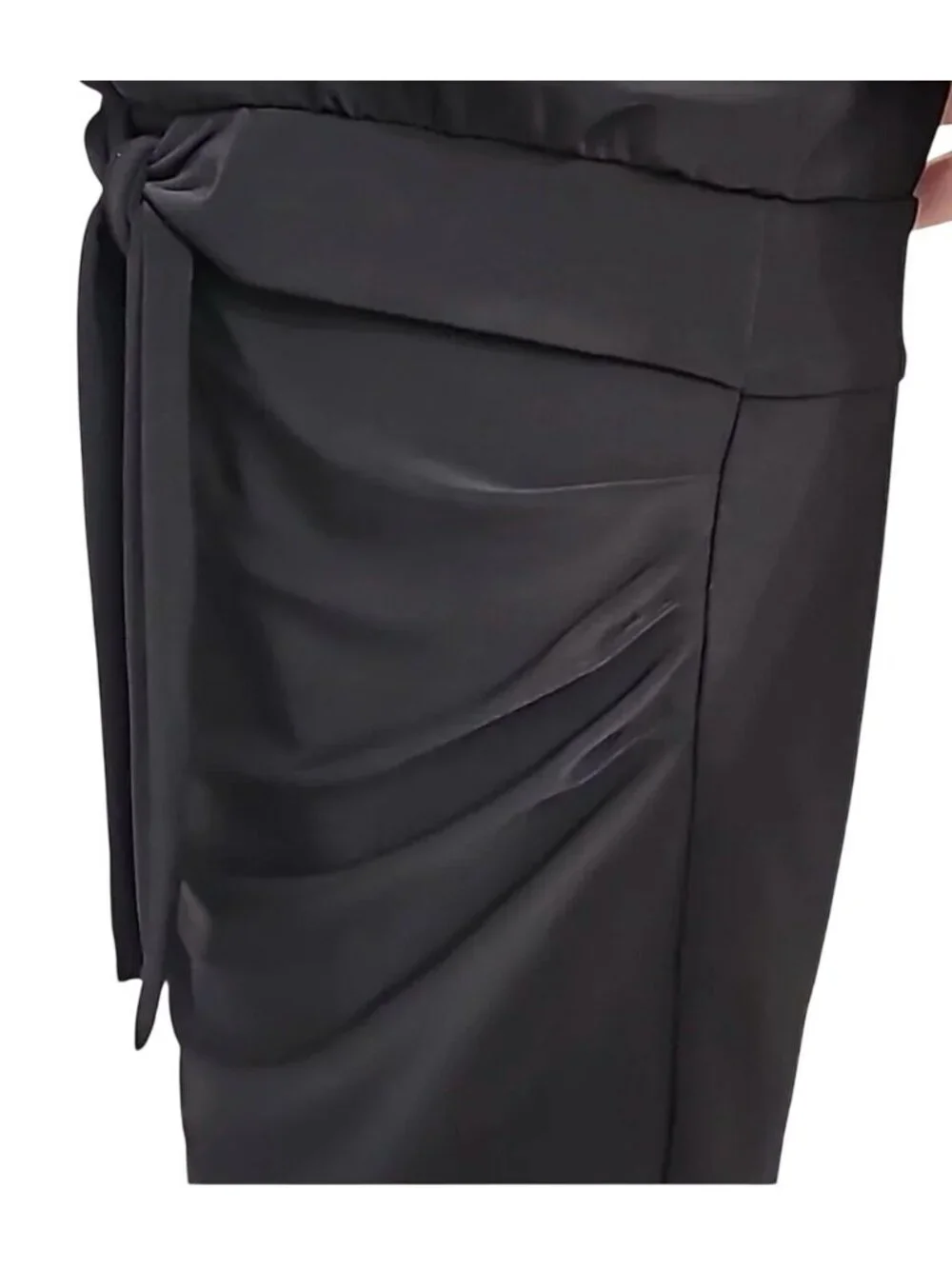 White House Black Market Halter Blouson Bodycon Fitted Mini Dress Size M Stretch